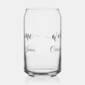 Welcome to Our Wedding  Add Name  Blikvorm Glas (Rechts)