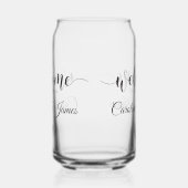 Welcome to Our Wedding  Add Name  Blikvorm Glas (Links)