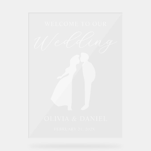 Welcome to Our Wedding Modern Script (Recto)