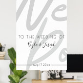 Welcome to our wedding poster (Thuiskantoor)