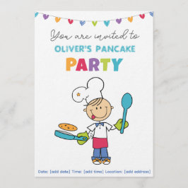 Welcome to Pancake Party invitation Kaart