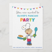 Welcome to Pancake Party invitation Kaart (Voorkant / Achterkant)