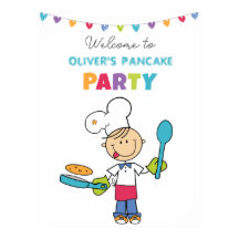Welcome to Pancake Party Poster
