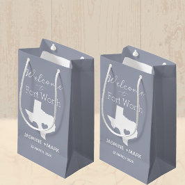 Welcome to Texas Fort Worth Custom Party Medium G Klein Cadeauzakje