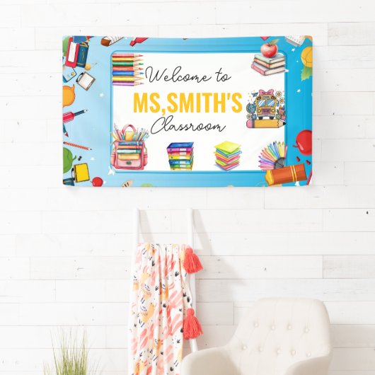 Welcome to the Classroom Back to School Spandoek (Insitu)