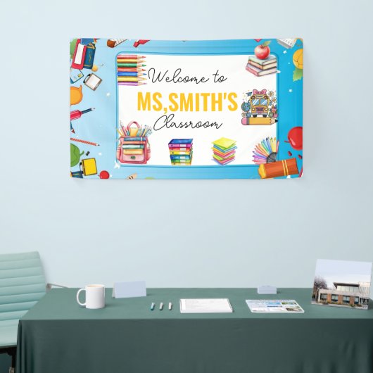 Welcome to the Classroom Back to School Spandoek (Beurs)