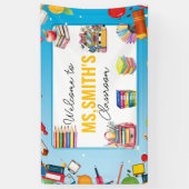 Welcome to the Classroom Back to School Spandoek (Verticaal)