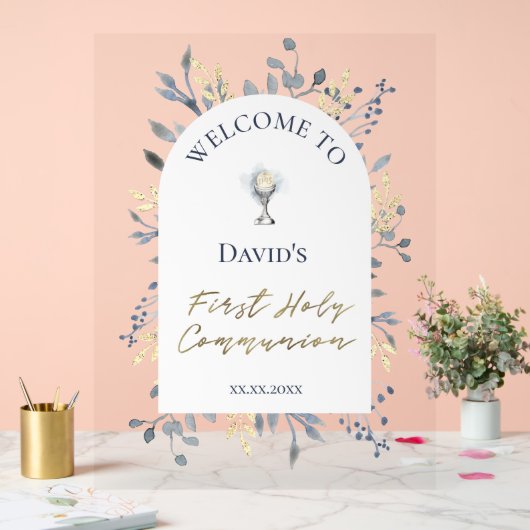 welcome to the First Communion Acrylic Sign (Mariage)