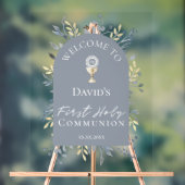 welcome to the First Communion Acrylic Sign (Neutre)