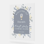welcome to the First Communion Acrylic Sign (Angle)