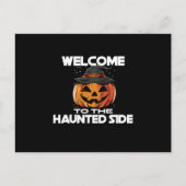 Welcome To The Haunted Side Invitation Card Uitnodiging Briefkaart (Voorkant)
