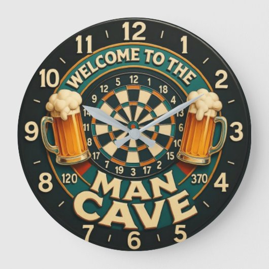 Welcome to the Man Cave Grote Klok (Voorkant)