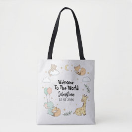 Welcome To The World Sebastian Personalized Tote  Draagtas