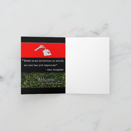 Welcome To Your New Home Aankondiging (Binnen)