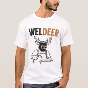 Weldeer – Grappig hert-lasser Pun T-shirt