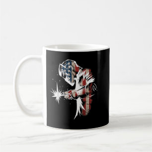 Welder American Flag USA Patriotic Welder Gift Koffiemok