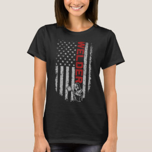 Welder Amerikaanse Vlag Welder T-shirt