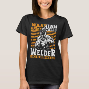 Welder Apparel Welding Blacksmith Metal Worker for T-shirt