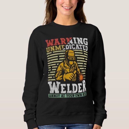 Welder Apparel Welding Blacksmith Metal Worker for Trui (Voorkant)