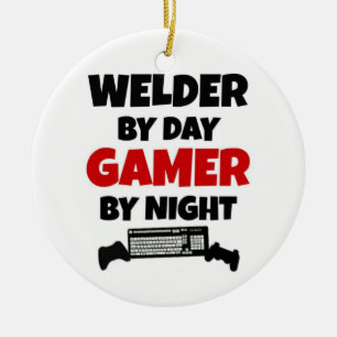 Welder by Day Gamer bij nacht Keramisch Ornament