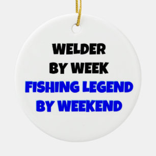 Welder by Week Gevist Legend by Weekend Keramisch Ornament