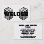 Welder Carte de visite moderne (Devant / Derrière)