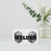 Welder Carte de visite moderne (Debout devant)