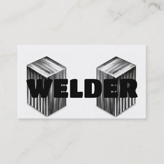 Welder Carte de visite moderne (Devant)