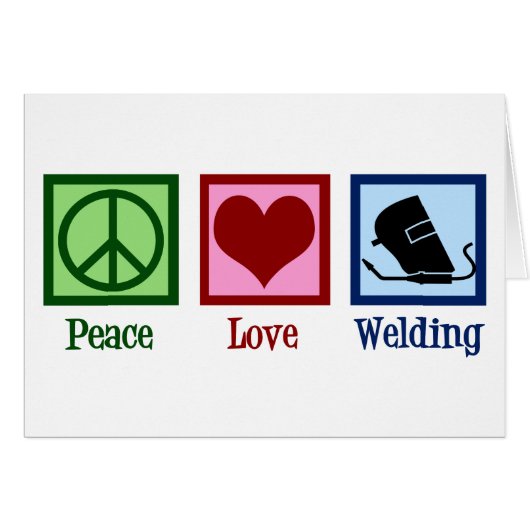 Welder Company Peace Love Welding (Devant horizontal)