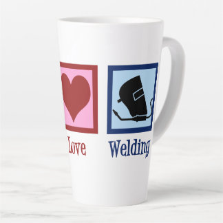 Welder Company Peace Love Welding Business Latte Mok