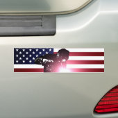 Welder en Amerikaanse vlag Bumpersticker (Op auto)