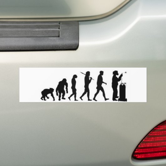 Welder Evolution Bumpersticker (Op auto)