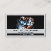 Welder Fabricator Contractor Service Business Card Visitekaartje (Voorkant)