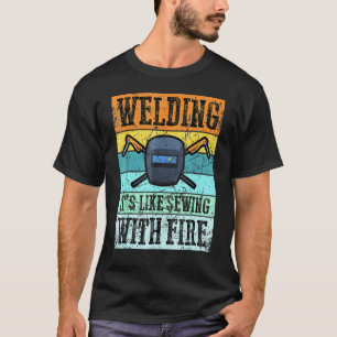 Welder Funny Retro Welding T-shirt