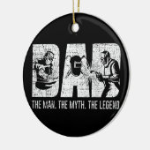 Welder Funny Welding Dad Man Myth Legend Father Keramisch Ornament (Links)