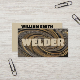 Welder Gold et Black Carte de visite