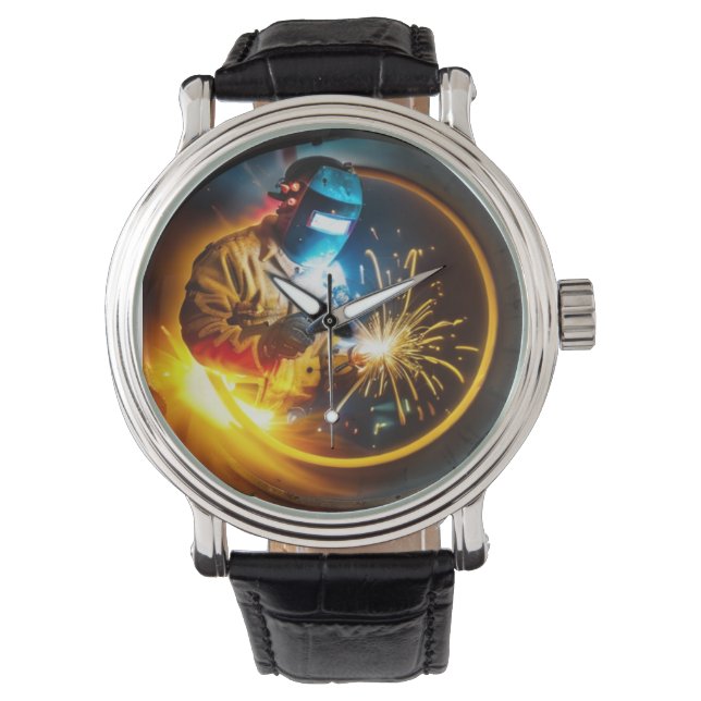 Welder Man horloge (Voorkant)