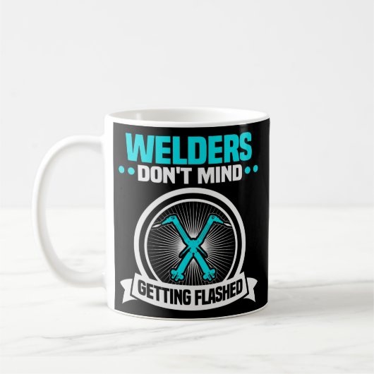 Welder Meme Welders vinden het niet erg om opgebla Koffiemok (Links)