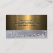 Welder | Metalen rivetten | Metaal Visitekaartje (Achterkant)