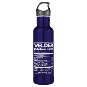 Welder Nutrition Facts Waterfles