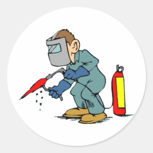 Welder Ronde Sticker