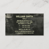 Welder Rustic Carte de visite (Dos)