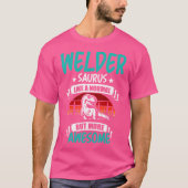 Welder Saurus als normale T Rex dinosaurus T-shirt (Voorkant)