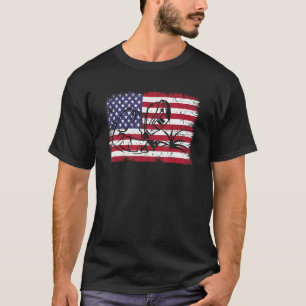 Welder USA Flag Craftsperson Flame Metalsmith Fabr T-shirt