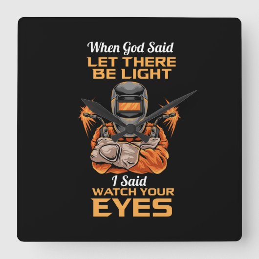 Welder Vierkante Klok (Voorkant)