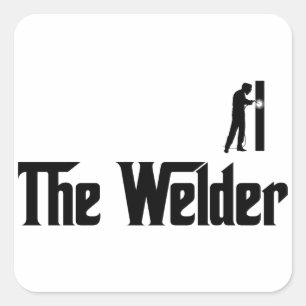 Welder Vierkante Sticker
