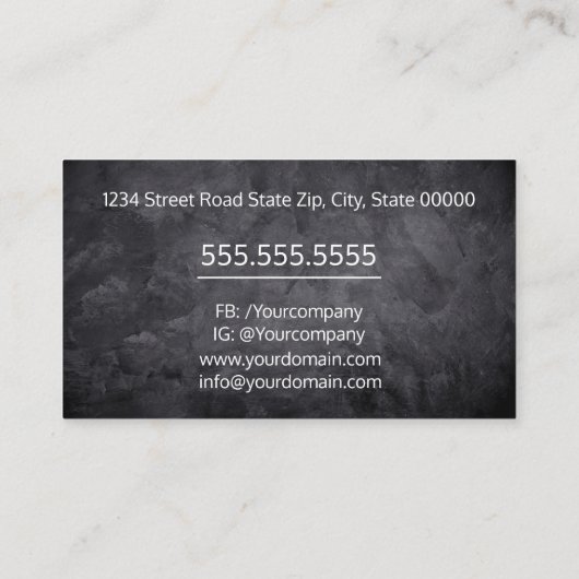 Welder Visitekaartje (Achterkant)