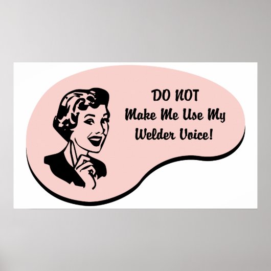 Welder Voice Poster (Voorkant)
