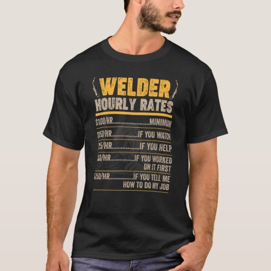 Welder Weldin Worker Ironsmith Blacksmith Expert H T-shirt (Voorkant)
