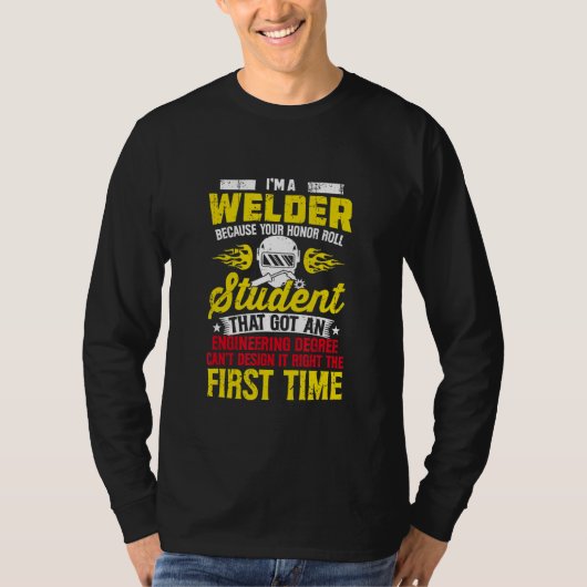 Welder   Welding Pictures T-shirt (Voorkant)